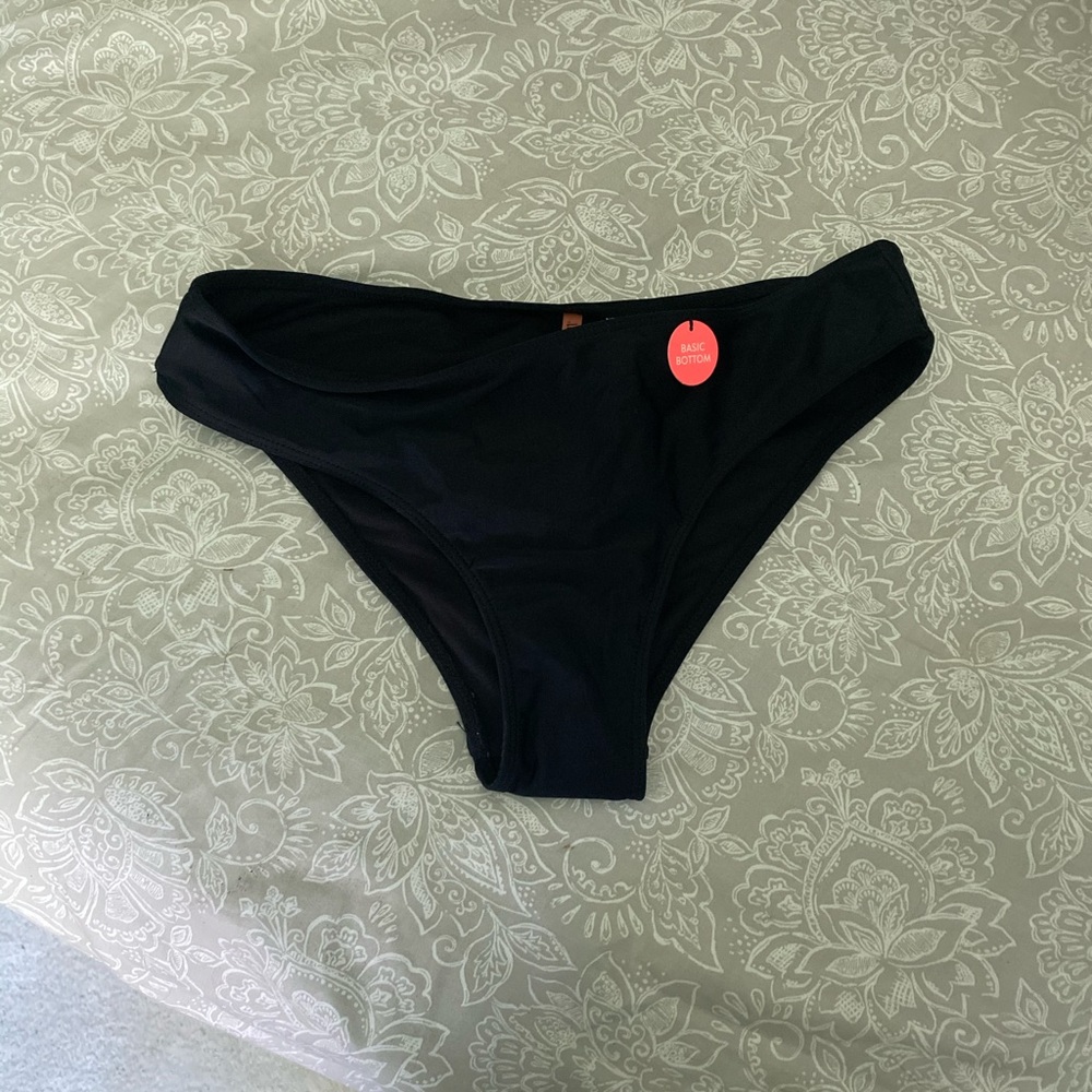 Basic black bikini bottoms